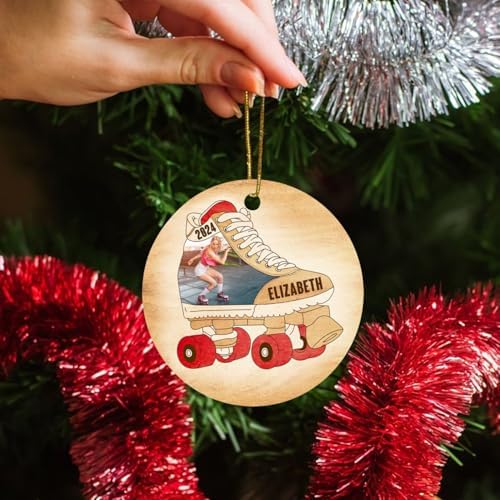 Cenluxy Personalized Roller Derby Christmas Ornament