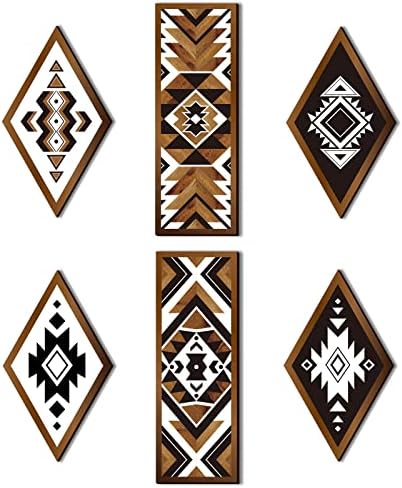 Tatuo 6 Pcs Abstract Art Wall Decor Wooden Frames