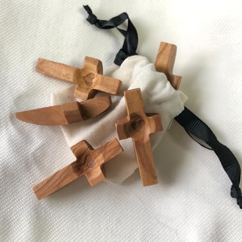 Cross My Heart Encouragement Gift Wooden Cross for Anxiety Relief