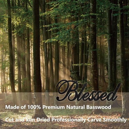 Blessed Wooden Sign Wall Decor Unfinished Letter Cutout