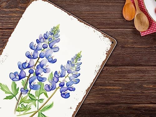 ALREAR Texas Bluebonnet Wall Art Decor 12x8 Inch