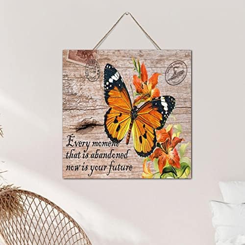 Custom Christian Butterfly Wall Art Sign 12x12