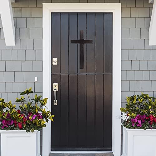 BESPORTBLE Wooden Cross Wall Decoration Black