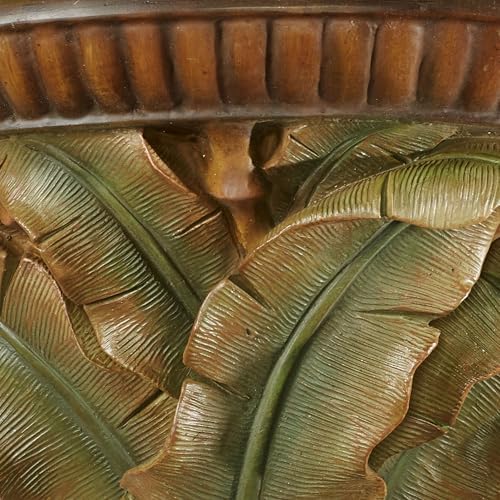 Touch of Class Bamboo Tropics Wall Shelf - Brown Green Russet