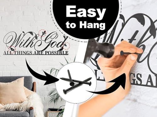 With God All Things Are Possible Metal Wall Decor 1