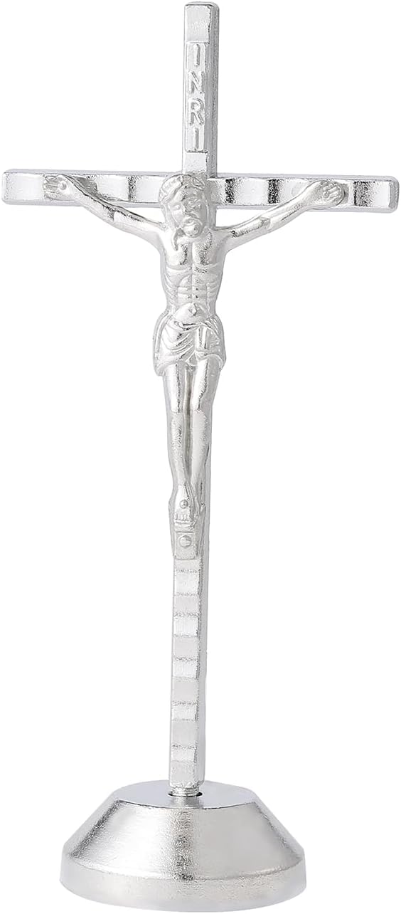 Imerance Small Silver Wall Cross Decor