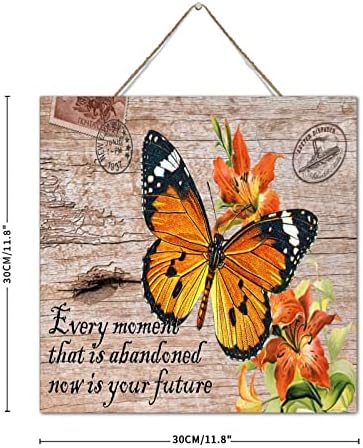 Custom Christian Butterfly Wall Art Sign 12x12