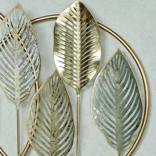 Touch of Class Quiet Nature Openwork Leaf Metal Wall Art