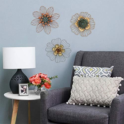 Funerom Golden Floral Wall Decor 11x15x11 Inches