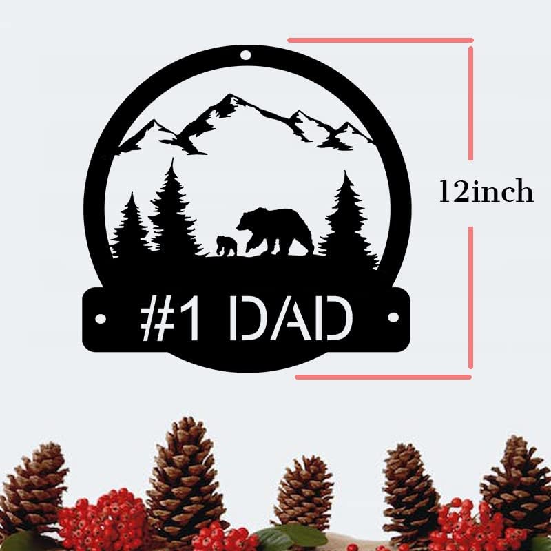 Bear Family Mountain Forest - Dad Metal Signs Wall Decor
