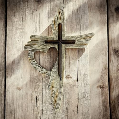Top Brass One Love Rustic Wall Cross 12-Inch