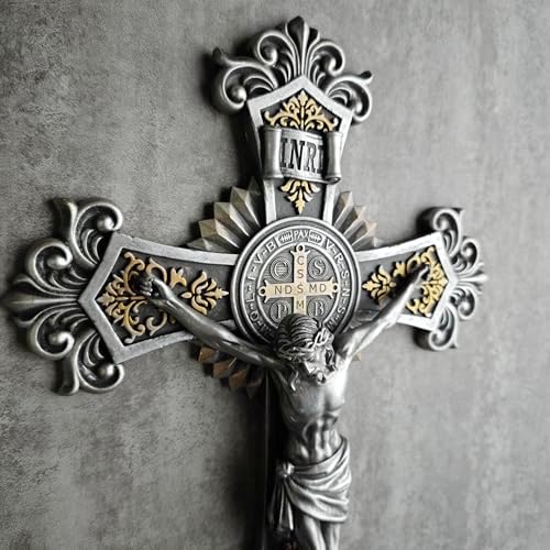 BC Catholic St Benedict Crucifix Wall Cross 12 Inch