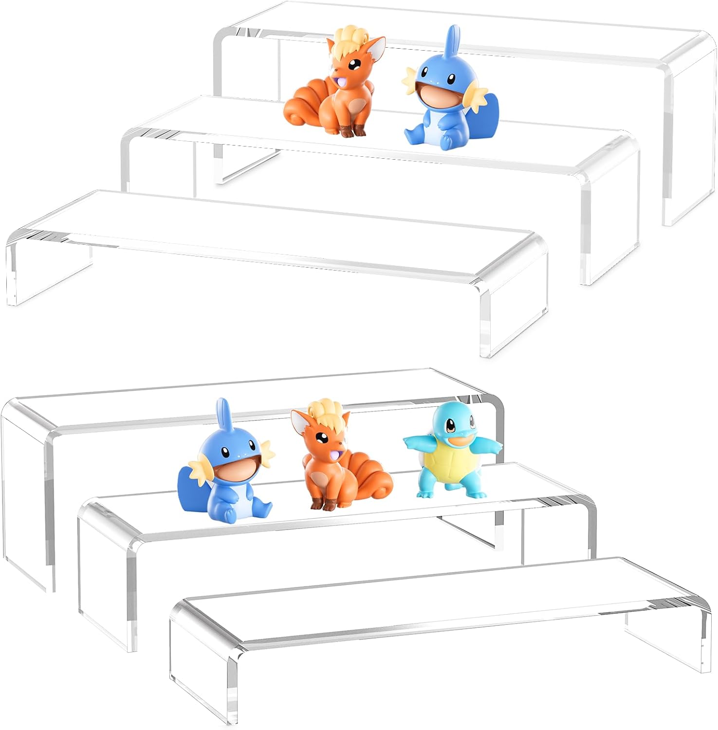 Acina 6Pcs Acrylic Display Risers for Collectibles