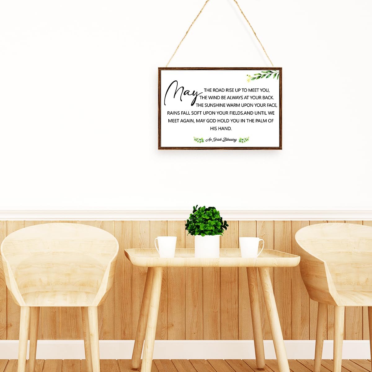 Irish Blessing Sign Wood Plaque Wall Decor