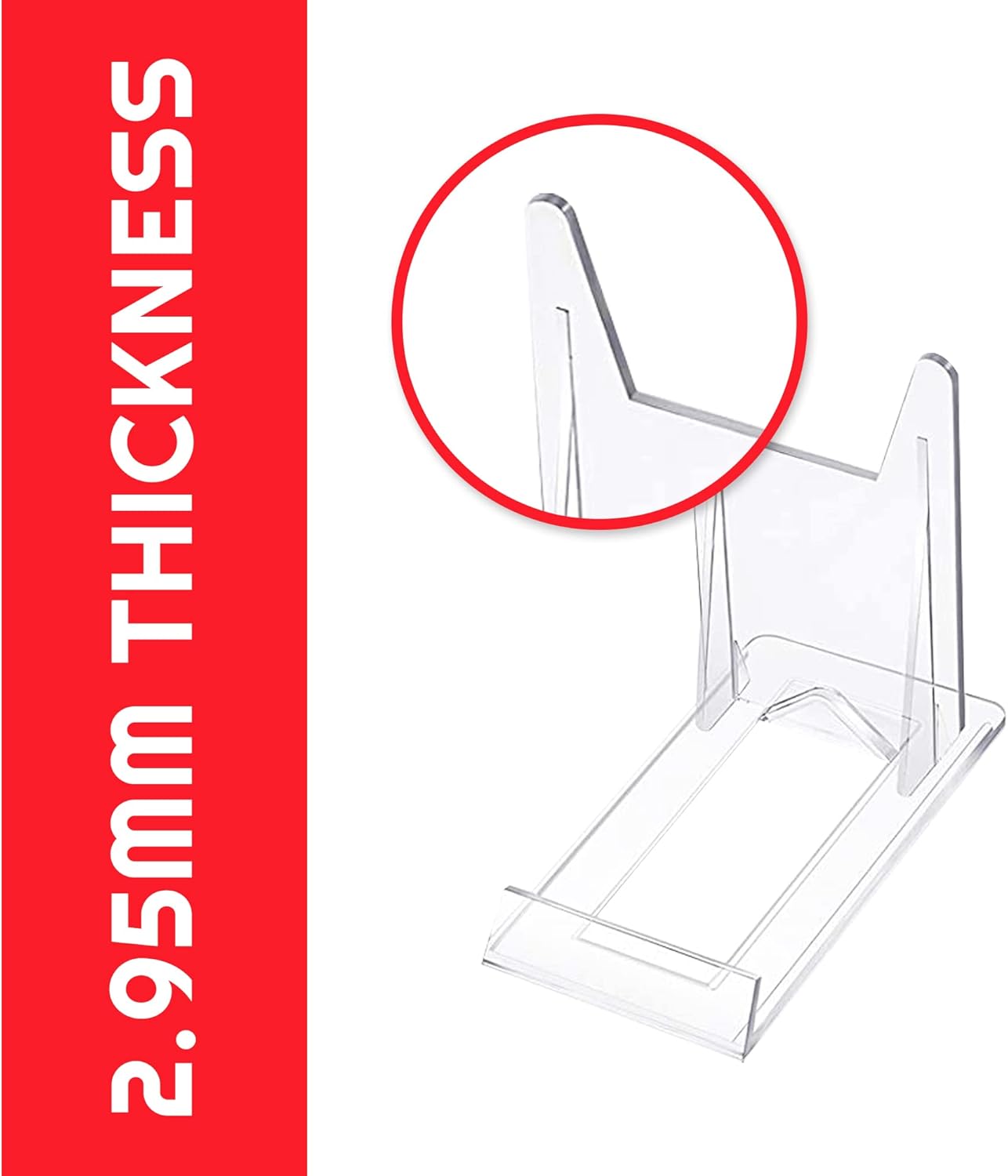 EVORETRO Clear Acrylic Display Stand 6-Pack