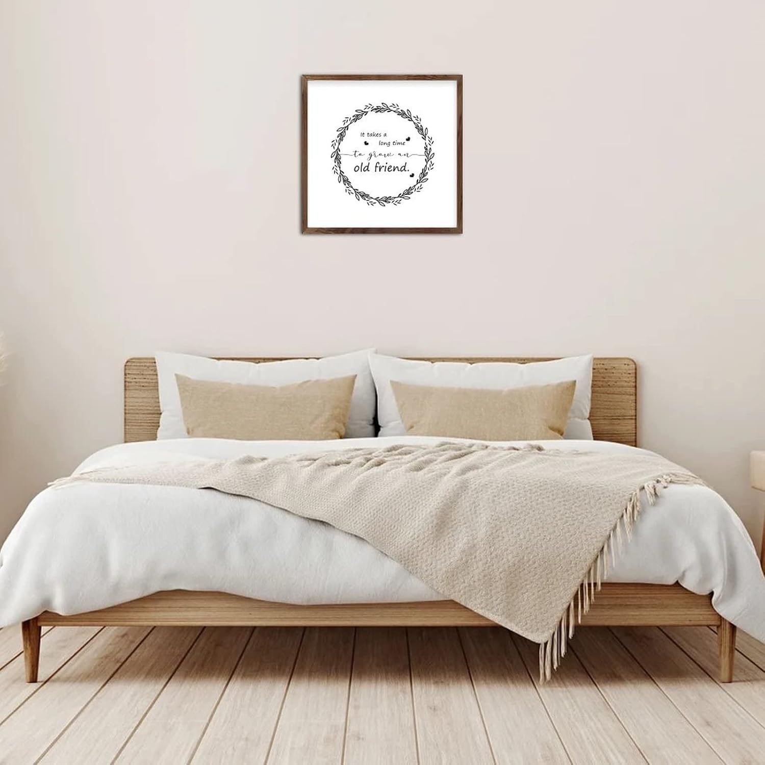 Rustic Wooden Wall Art Sign 12x12 Friend Appreciation Decor