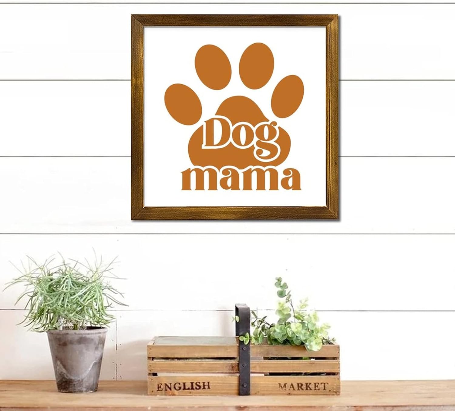 Mothers Day Wood Frame Sign 7x7 Inch