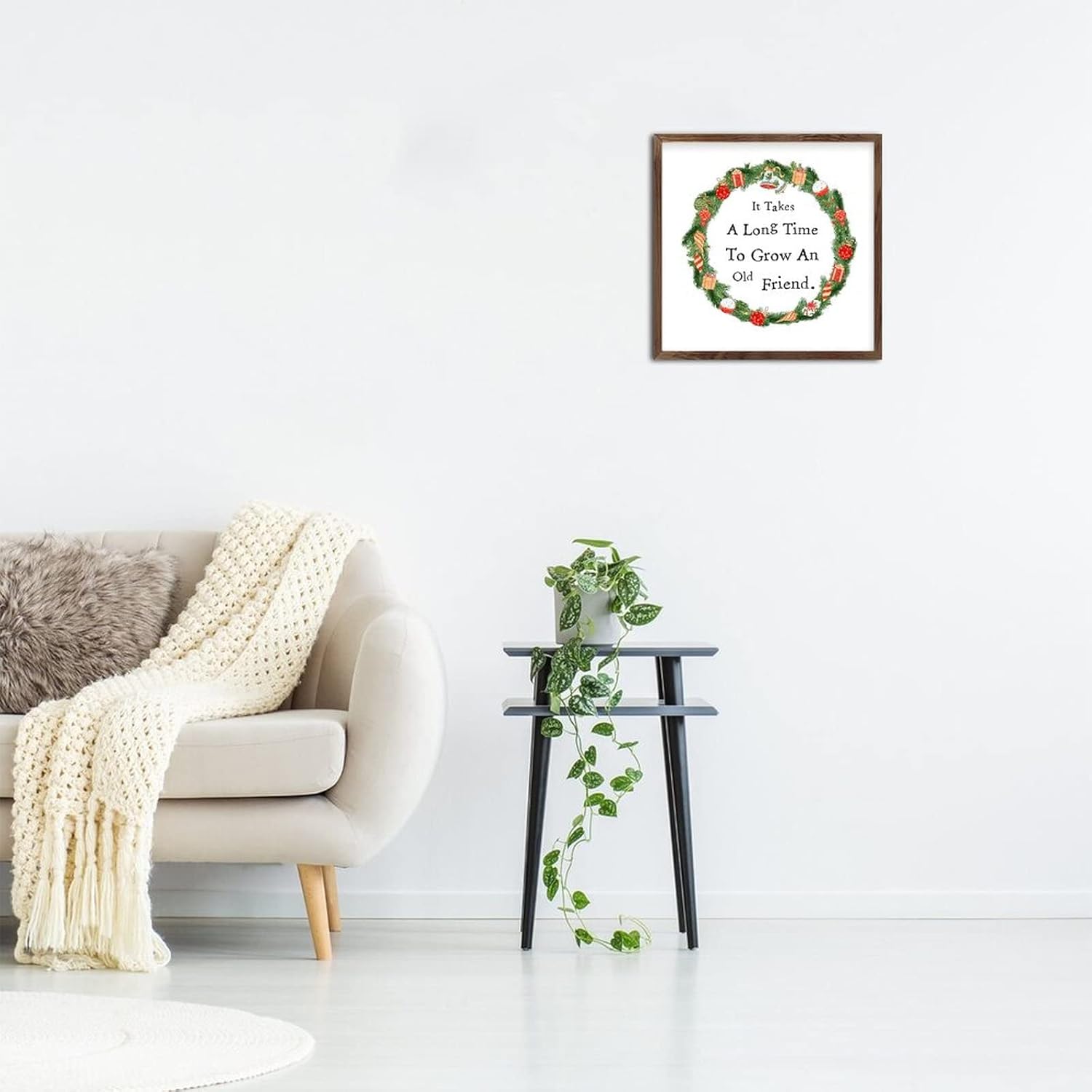 Funny Home Decor Wood Framed Wall Sign Custom Art
