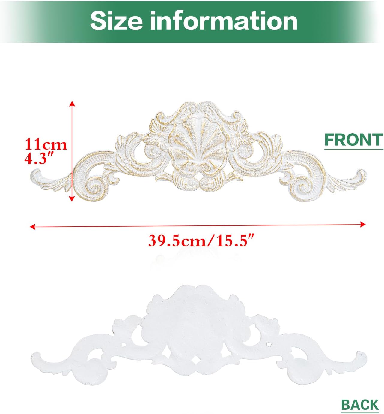 Sungmor Cast Iron Fleur De Lis Wall Decor