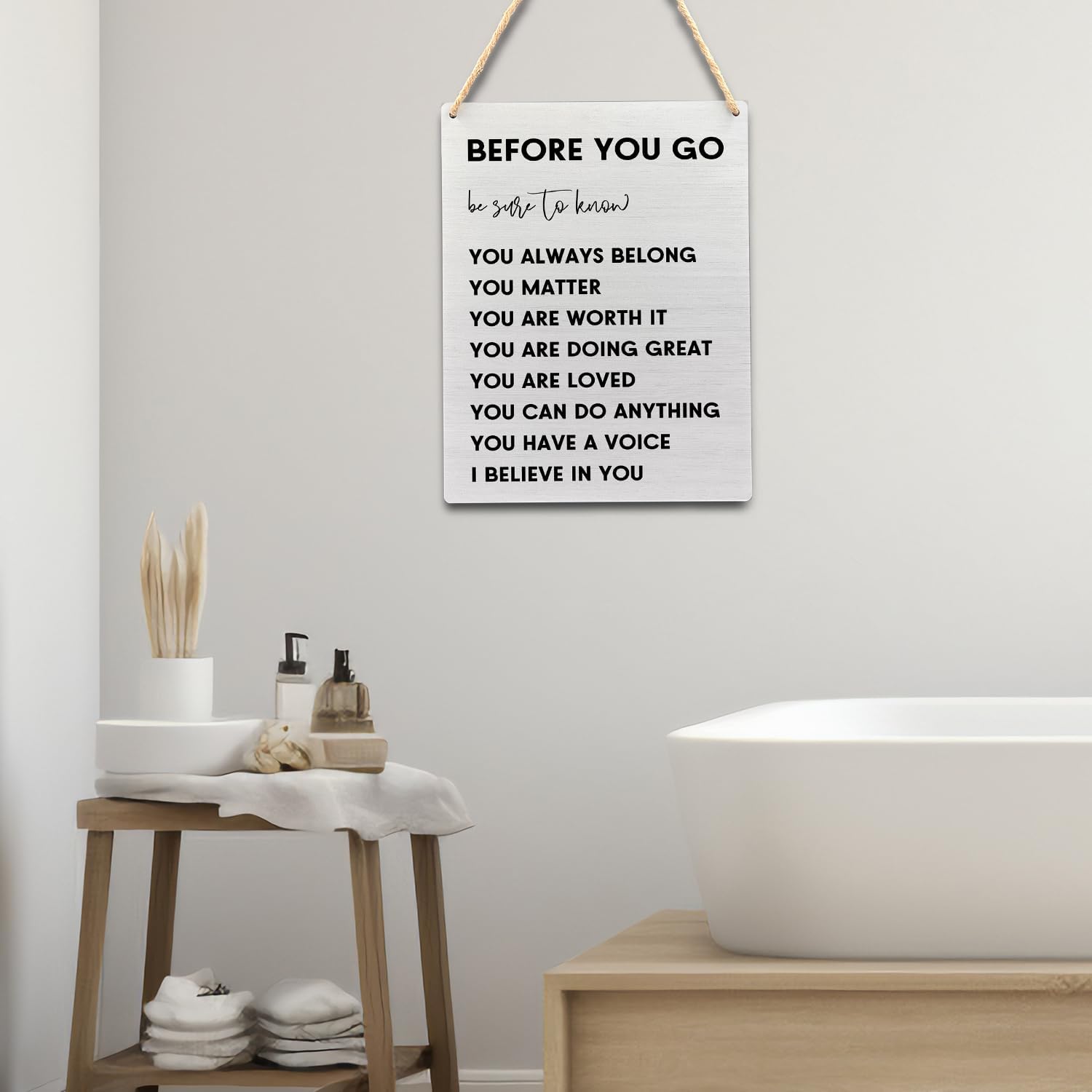 Ryeolo Positive Affirmations Wall Decor 78x102 Inches