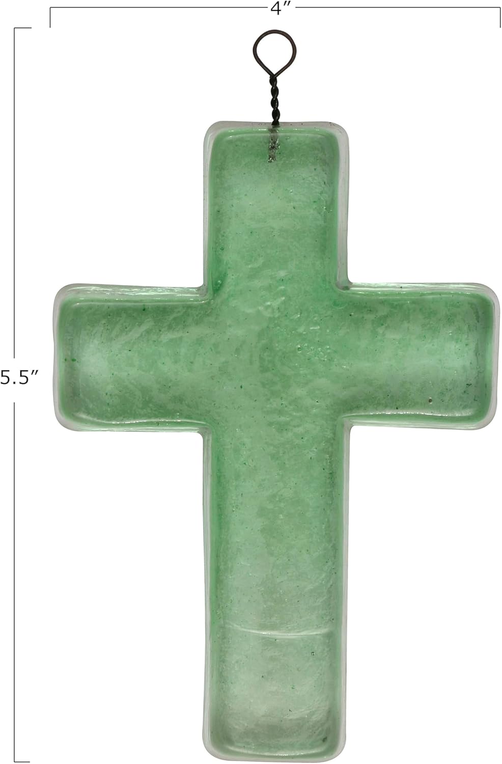 Creative Co Op Recycled Glass Wall Cross