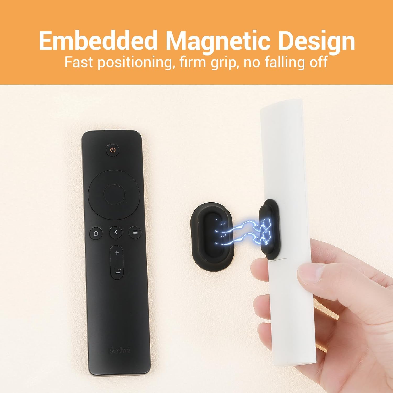 Giantree 4Pcs Magnetic Remote Holder Wall Mount Organizer