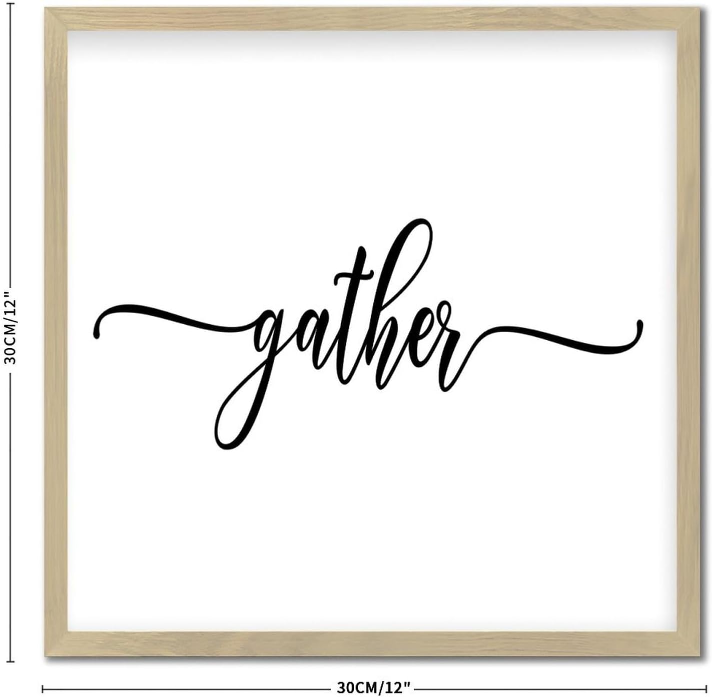 Personalized Framed Wooden Wall Art Sign 12x12in