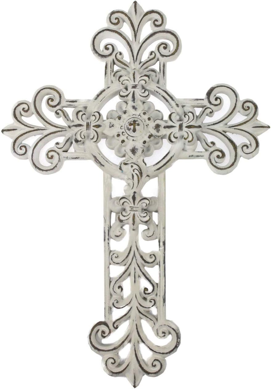 Comfy Hour Faith and Hope Wall Cross 12 Inches