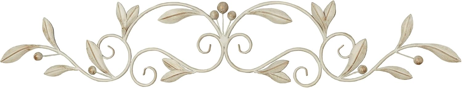 Catarina Ivory Medium Metal Wall Topper 1