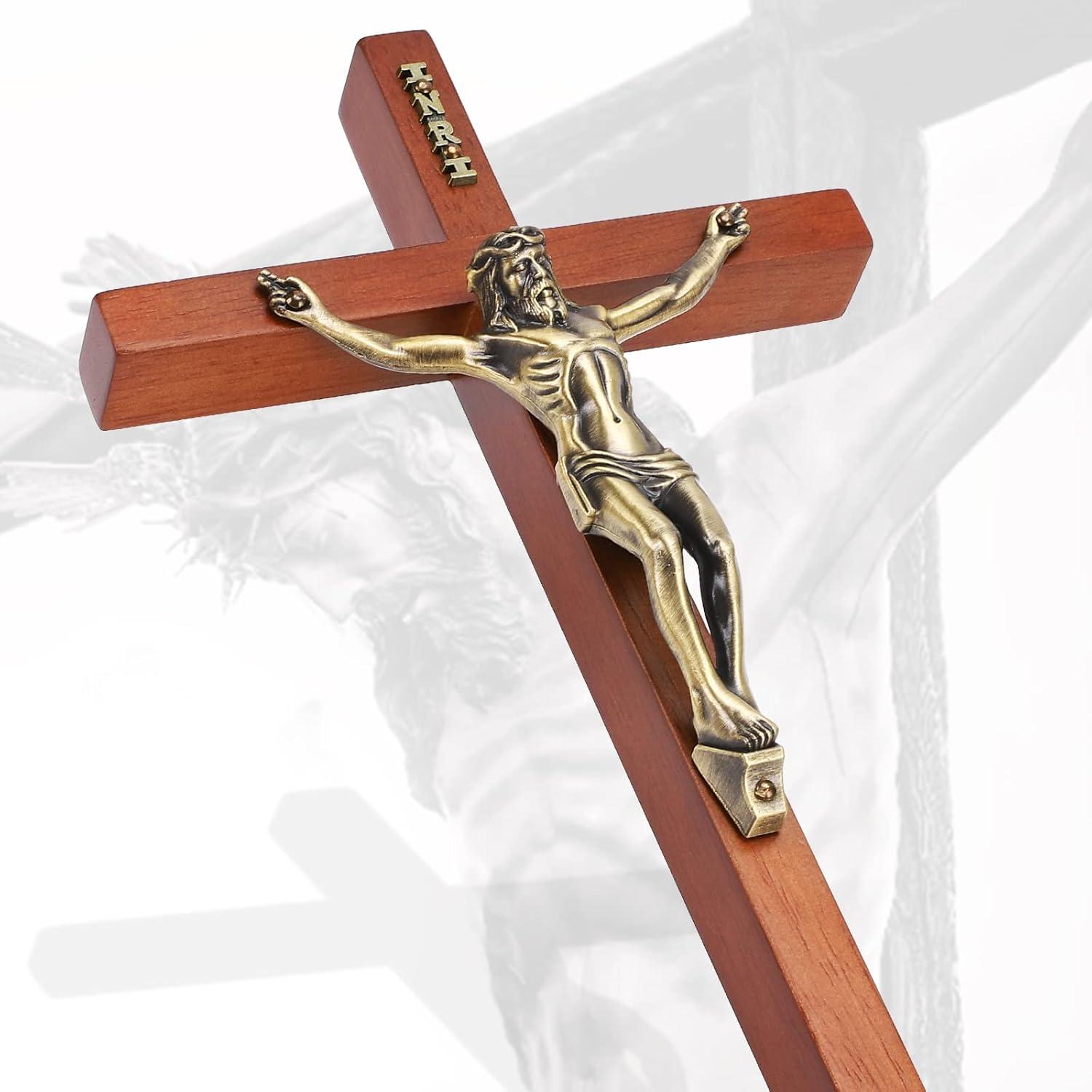 DCCXN 10 Inch Wall Cross with Jesus Christ Decoration