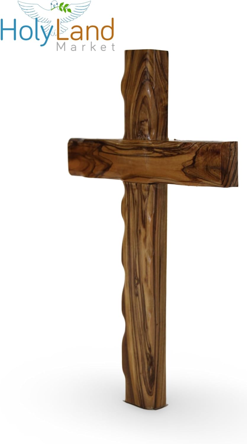 Holy Land Market Olive Wood Cross 10 Inches