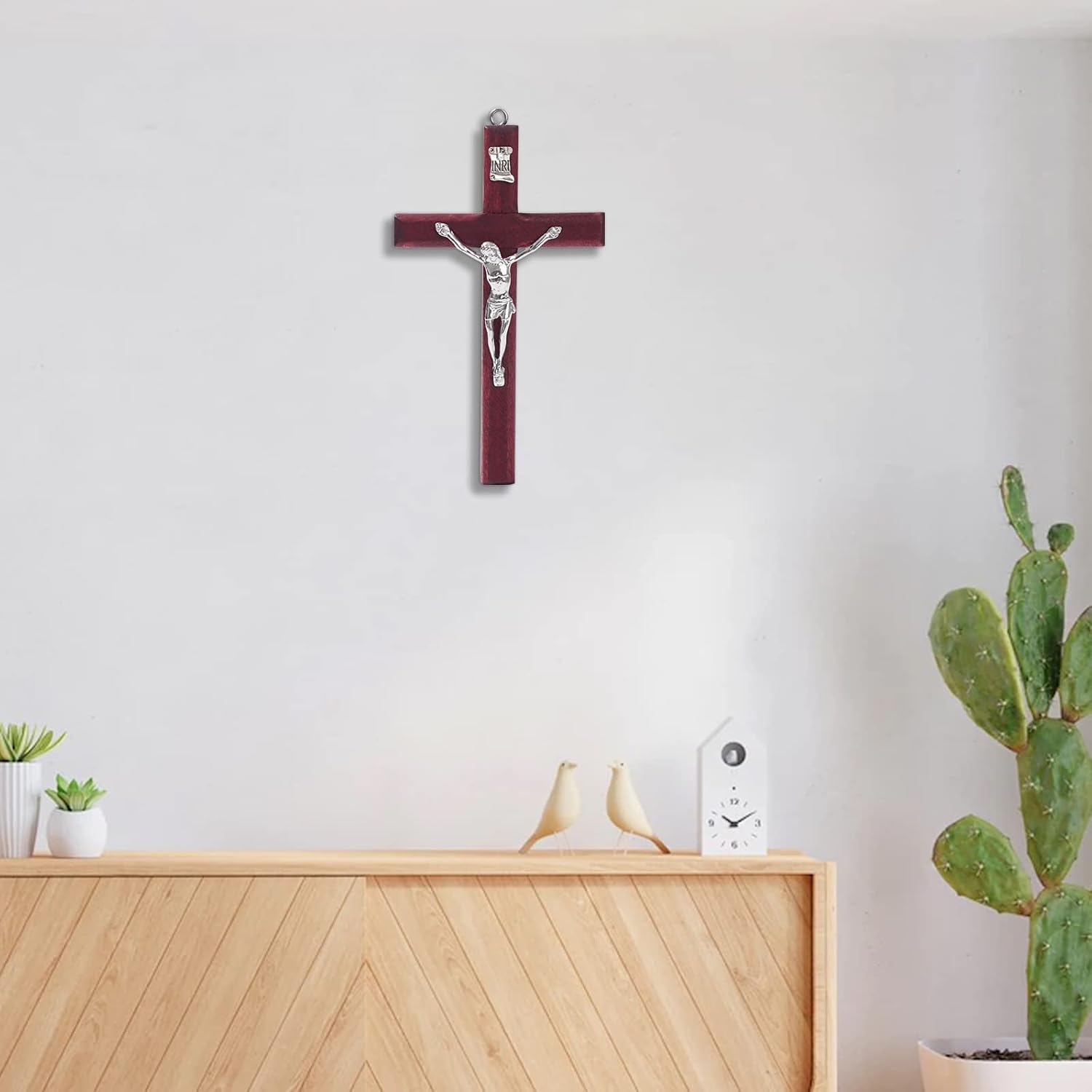 SHAOQINLIN 12 Piece Wooden Wall Cross Decor