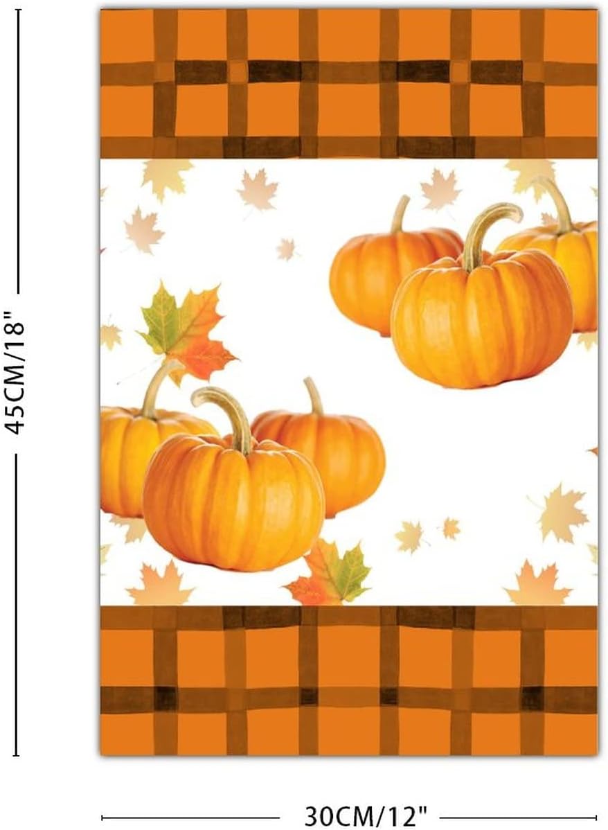 Wooden Sign Fall Thanksgiving Autumn Pumpkin Maple Leaf Decor