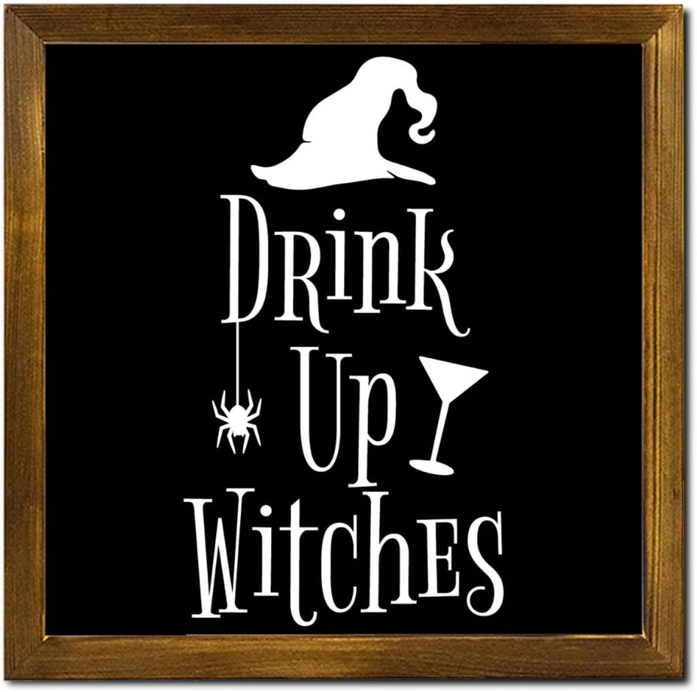 Halloween Wood Sign with Motivational Saying