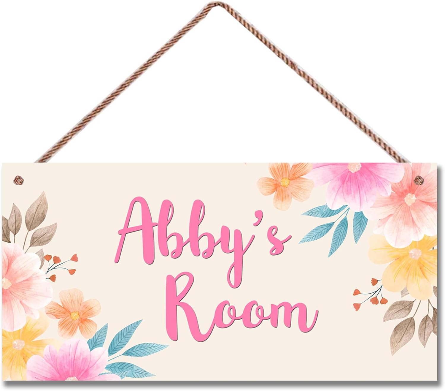 Personalized Wooden Name Sign for Girls Room Decor