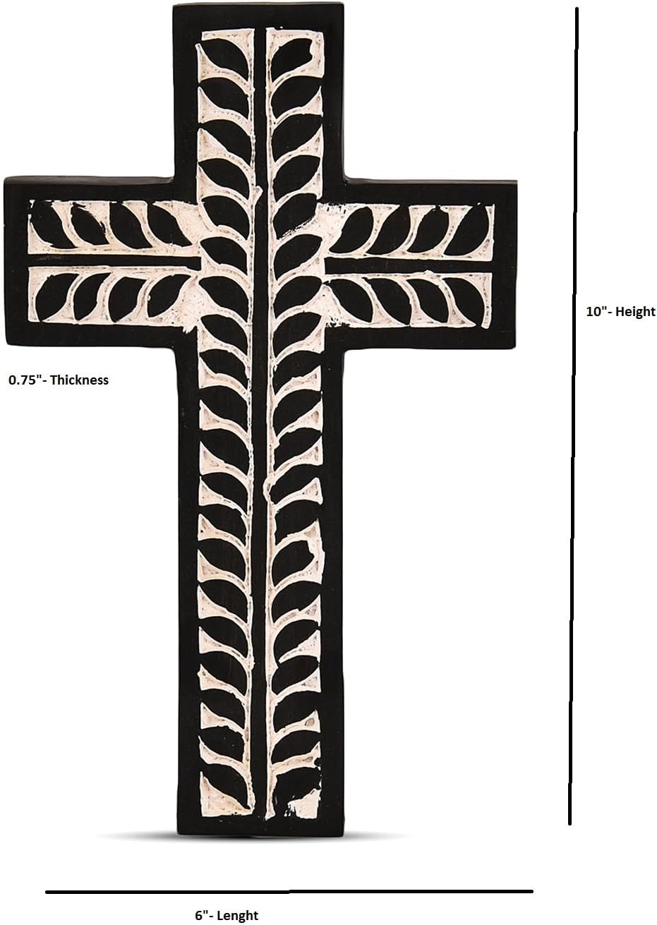 EDHAS Wooden Cross Wall Decor for Home Church