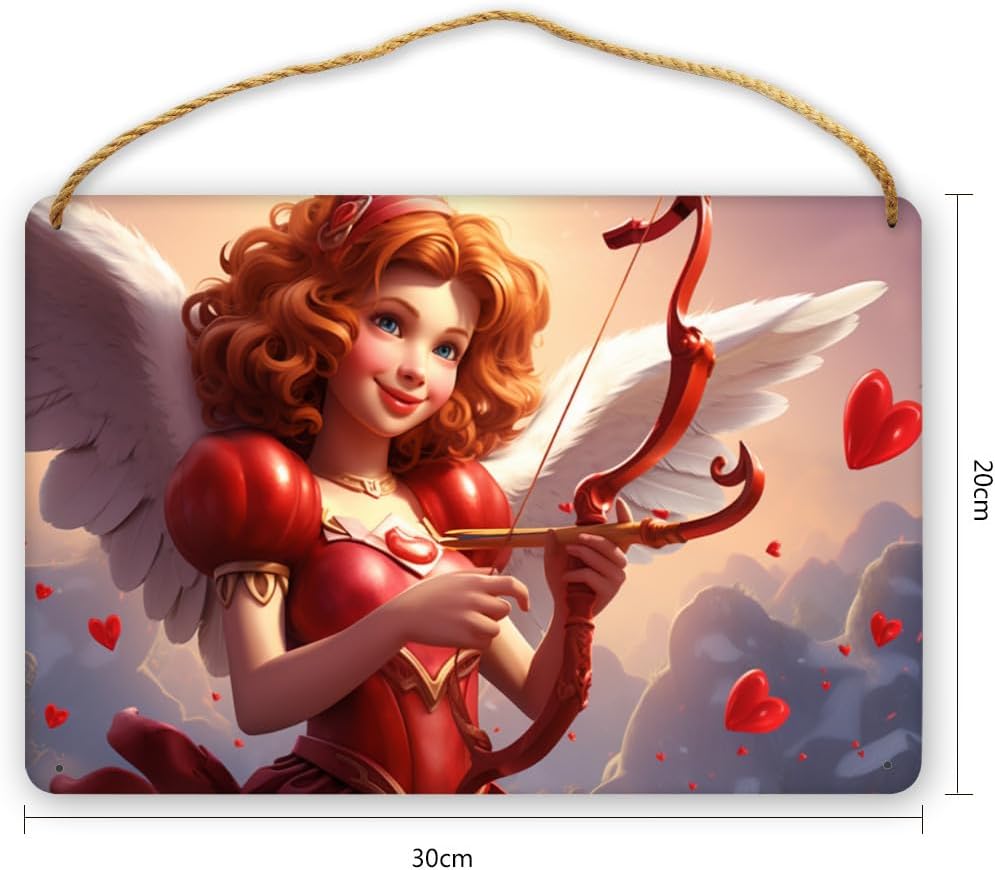 CDSASHCA Enchanting Cupids Charm Wood Sign