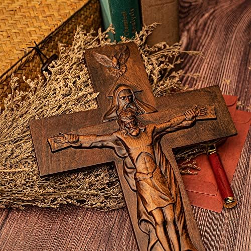 BGCOPPER Holy Trinity Wall Cross 12 Inch