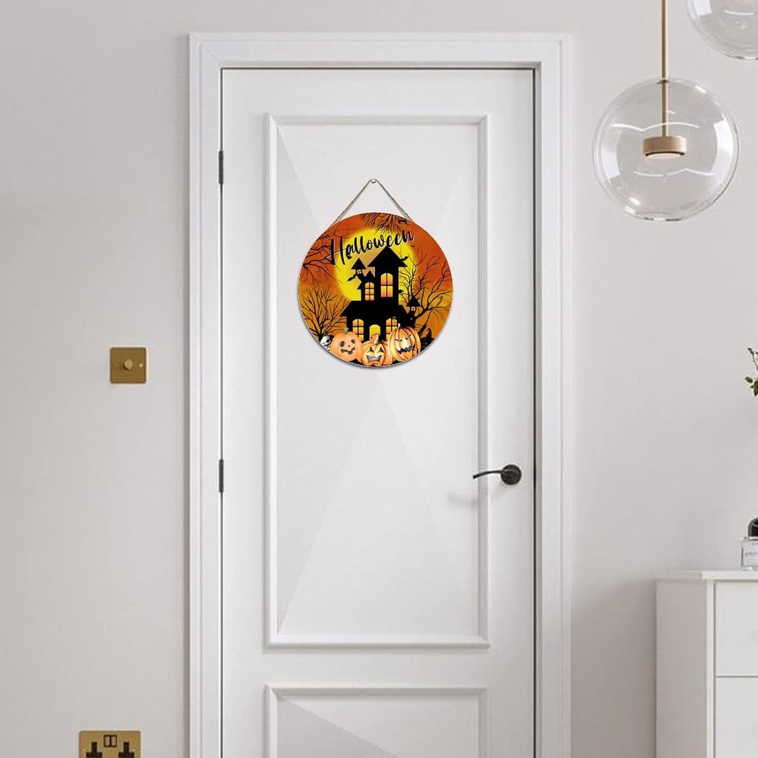 Wodevor Medieval Forest Castle of Terror Halloween Wall Sign
