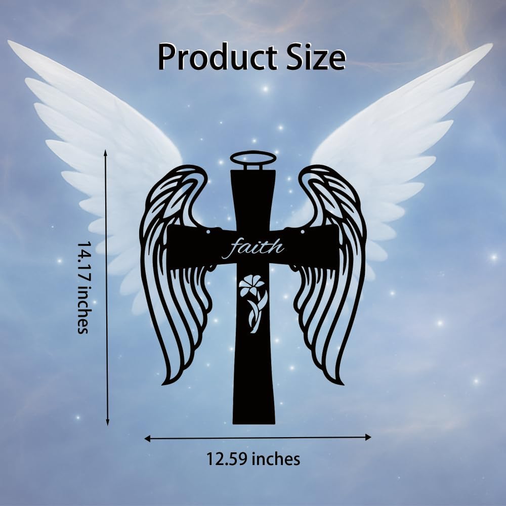 Stephy Co 14 Inch Metal Wall Cross