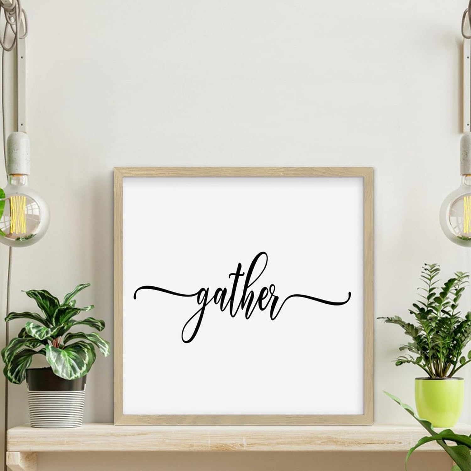 Personalized Framed Wooden Wall Art Sign 12x12in