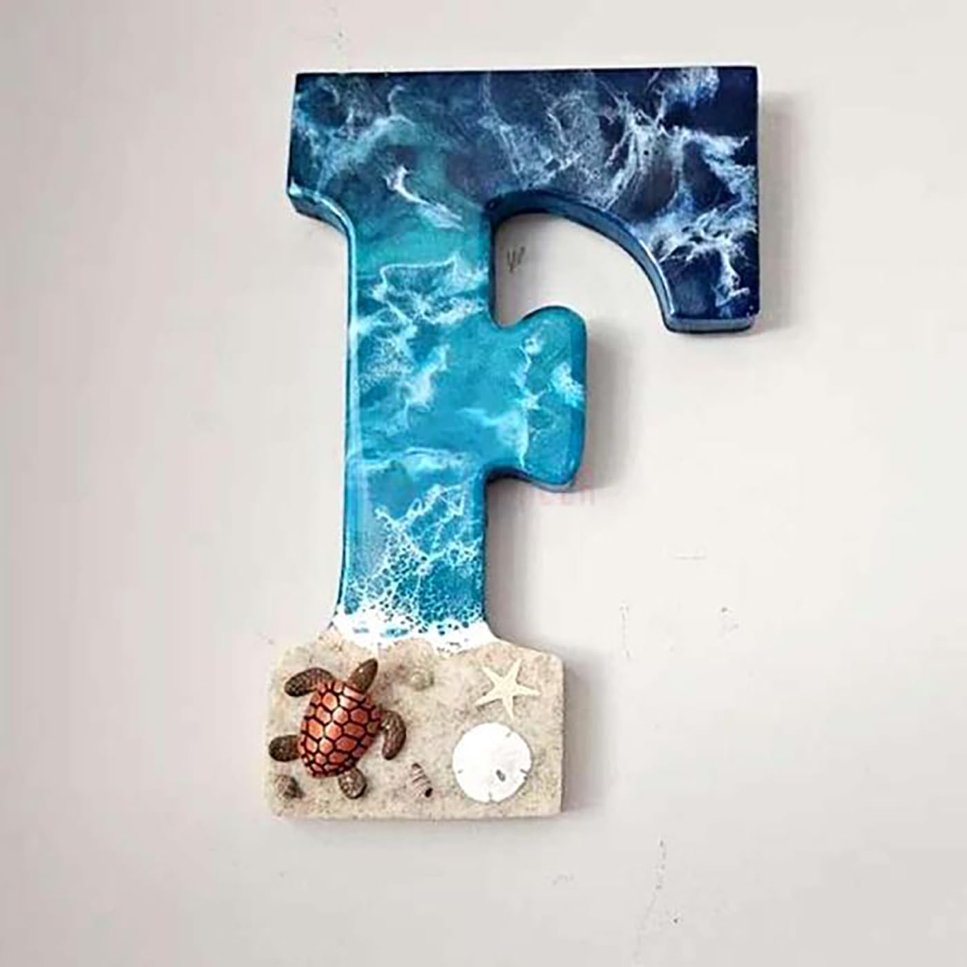 Personalized Sea Turtle Resin Letters Wall Decor