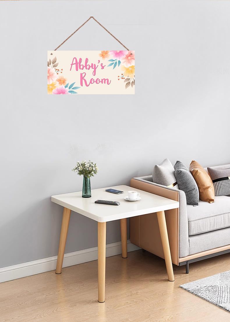 Personalized Wooden Name Sign for Girls Room Decor