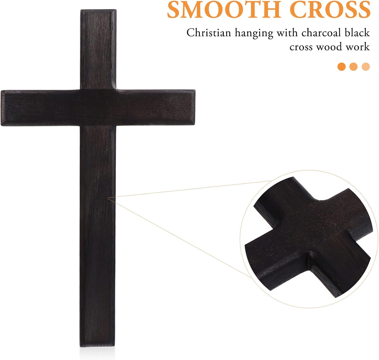 BESPORTBLE Wooden Cross Wall Decor Holy Jesus Decoration