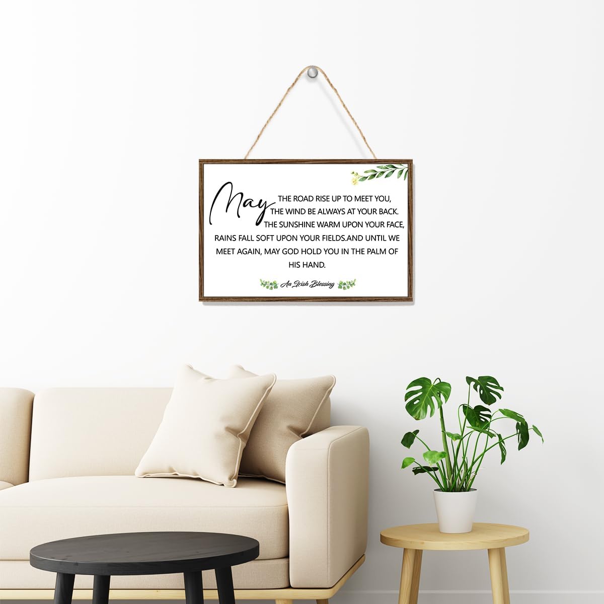 Irish Blessing Sign Wood Plaque Wall Decor