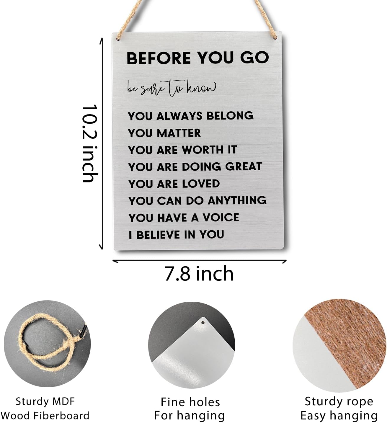 Ryeolo Positive Affirmations Wall Decor 78x102 Inches