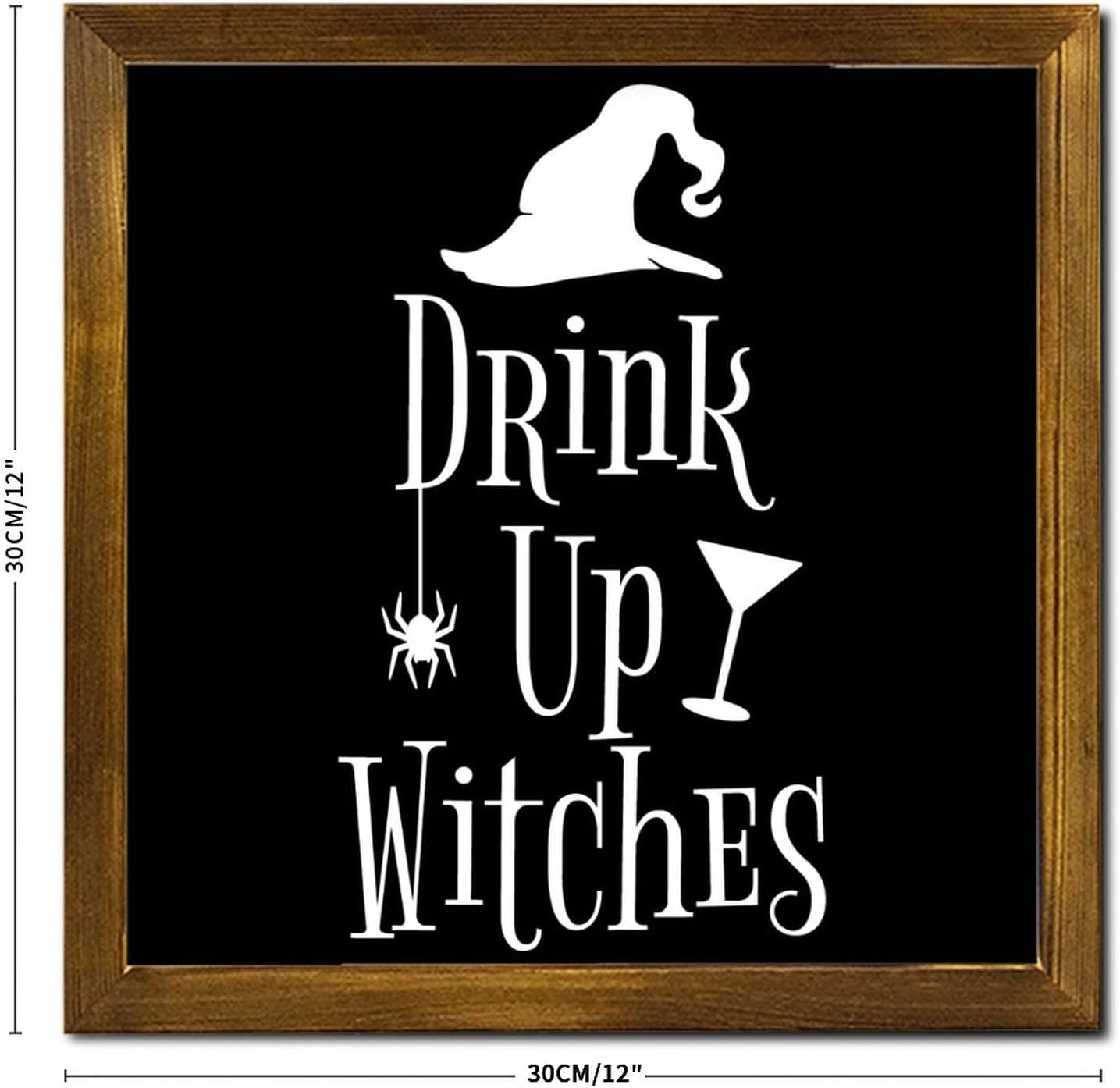 Halloween Wood Sign with Motivational Saying