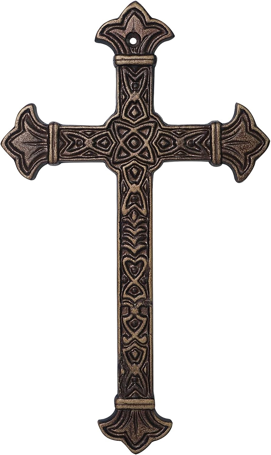 DreamsEden Metal Cross Wall Art Antique Design