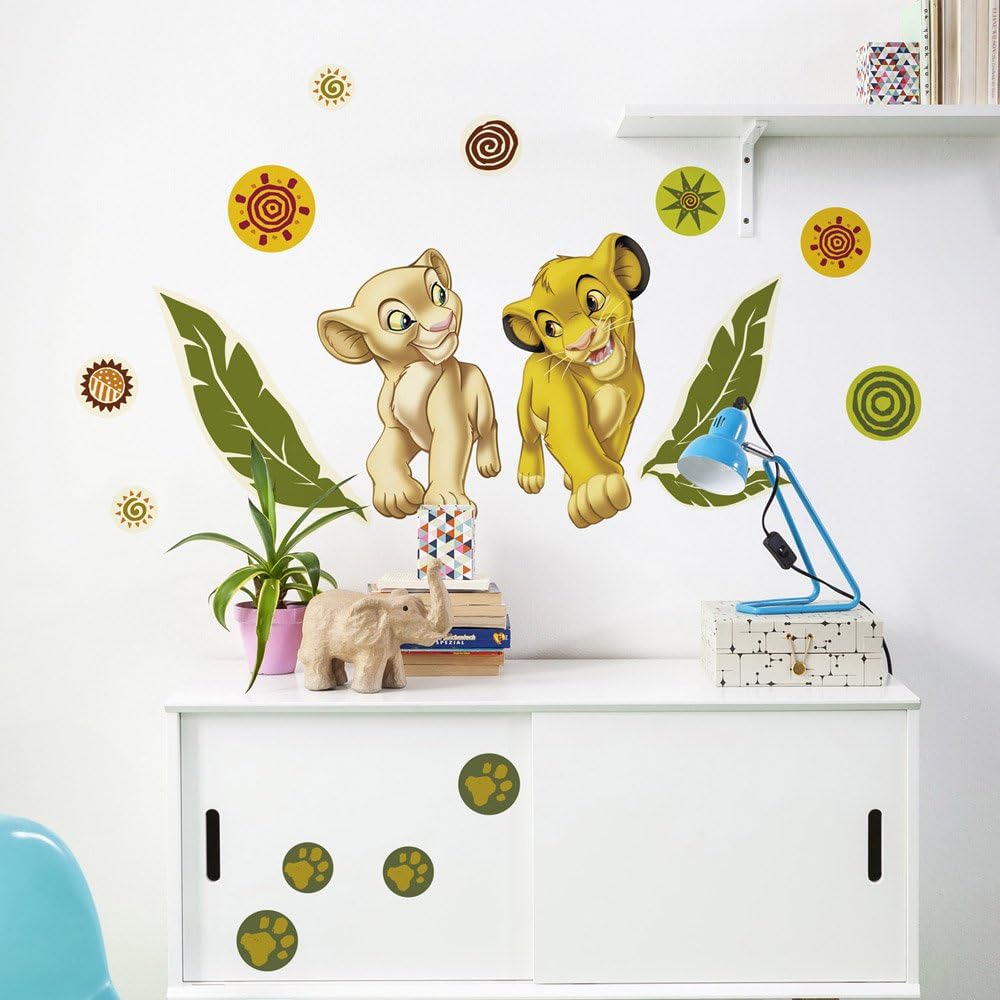 Komar Disney Simba Nala Freestyle Deco Sticker Set of 17 Pieces