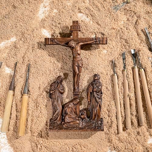 BGCOPPER Standing Crucifix Wall Cross 10 Inch